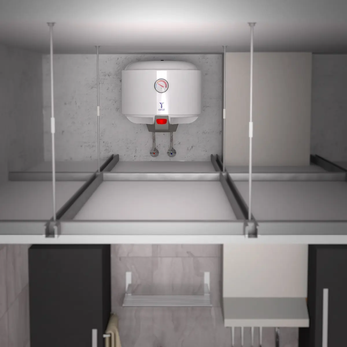 Wide 30 L Vertical Electric Water Heater