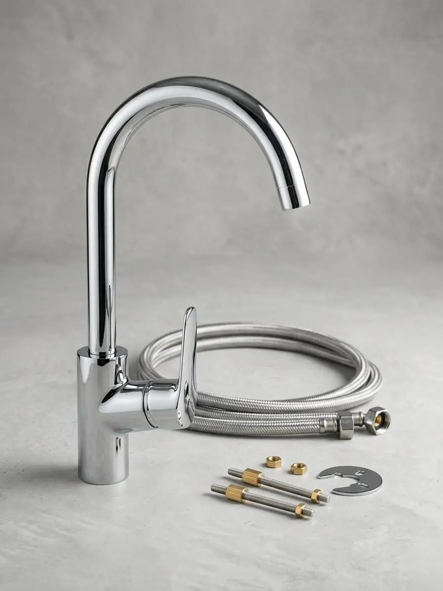Hesanit Sky German Chrome Kitchen Mixer 5005