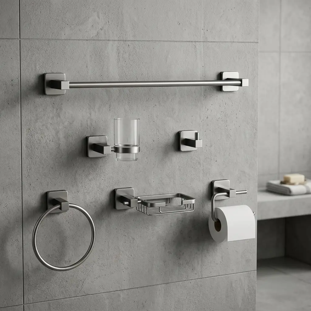 Nana 6-Piece Chrome Bathroom Accessory Set