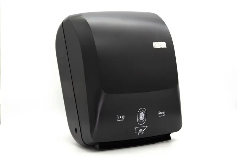 Tiffany Black Plastic Laser Toilet Paper Dispenser, Battery and Electric, Model DPA-151063B