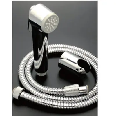 Tiffany Chrome Plastic Bidet Sprayer Set with Steel Hose and Holder TS1CH, 18.86